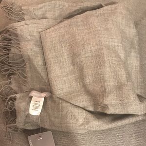 Nordstrom wool cashmere grey scarf
